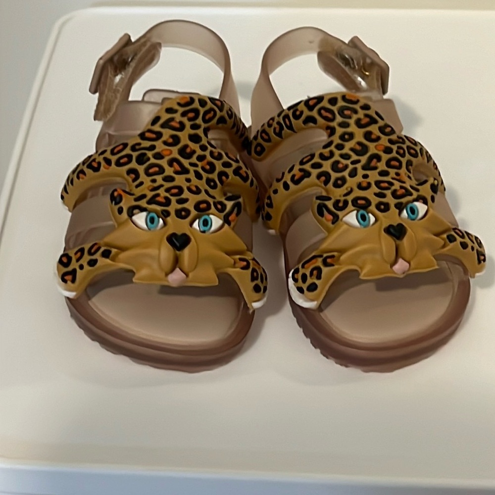 New without tags. Mini Melissa and Jeremy Scott sandals in baby size 5.